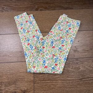 Mini Boden girls Floral Print Leggings Size 10-11Y Fall, Preppy, Colorful